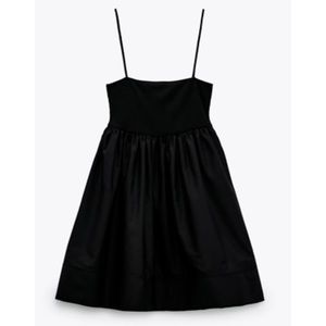 Zara contrasting voluminous dress